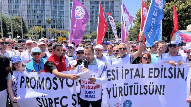 Saraçhane’de İBB çalışanlarından promosyon protestosu –  Ankara Haber